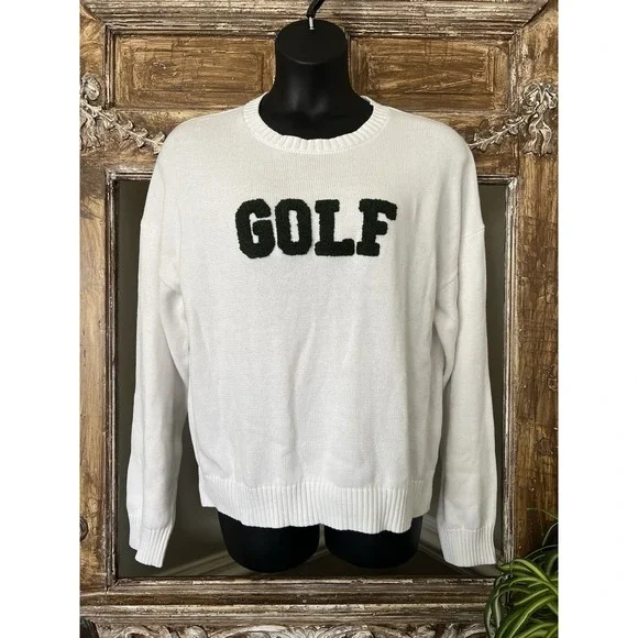 Emerson Street Clothing GOLf Sweater 100% Cotton Women's Size XL - Picture 3 of 9